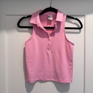 All in Motion Pink Sleeveless Crop Top